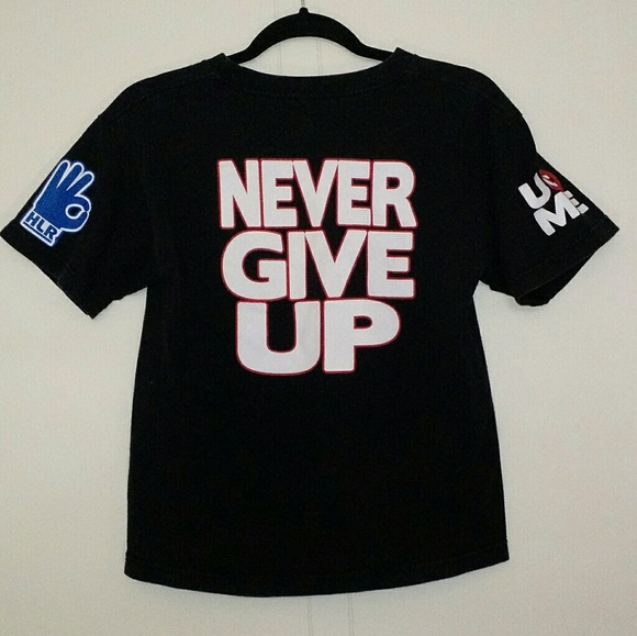 WWE - John Cena HLR Graphic Design Black Tee Shirt - Picture 2 of 4